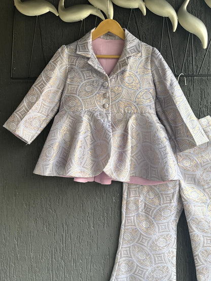 Lavendar Brocade Cord set