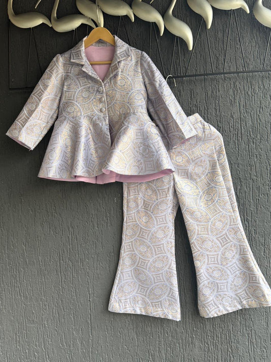 Lavendar Brocade Cord set