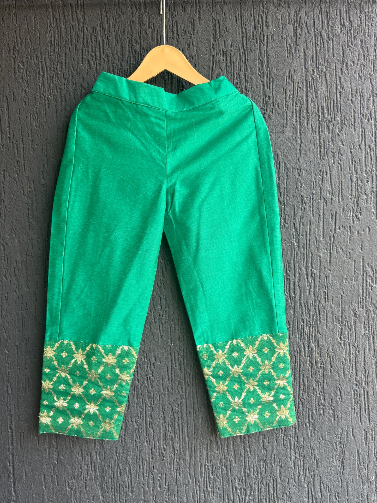Green Chanderi Kurta Trouser with Dupatta