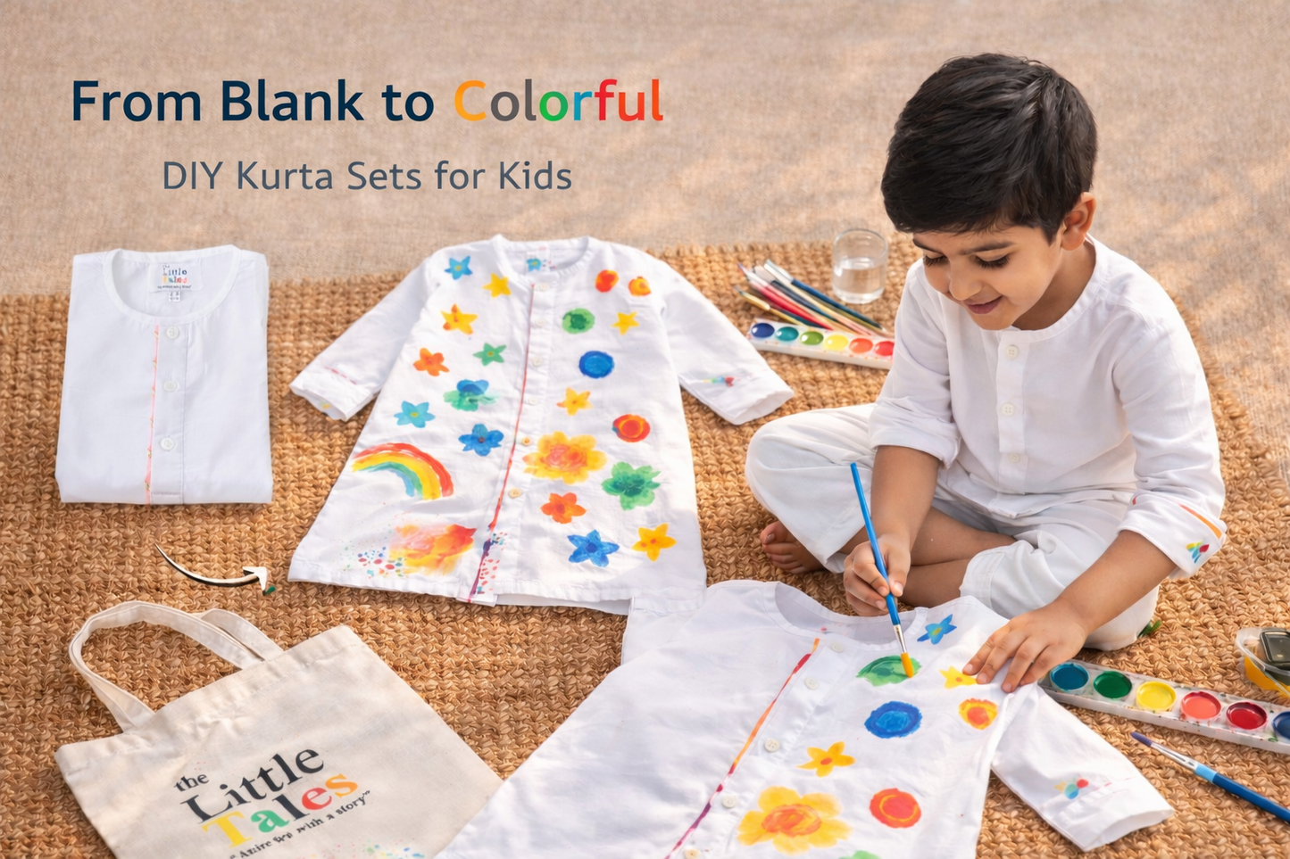 DIY kurta with paint set