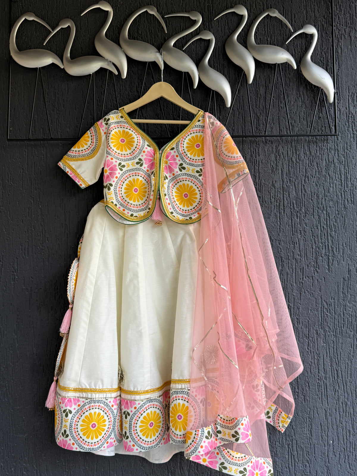 Sunflower charm  lehnga choli set
