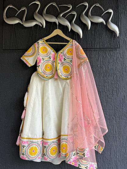 Sunflower charm  lehnga choli set