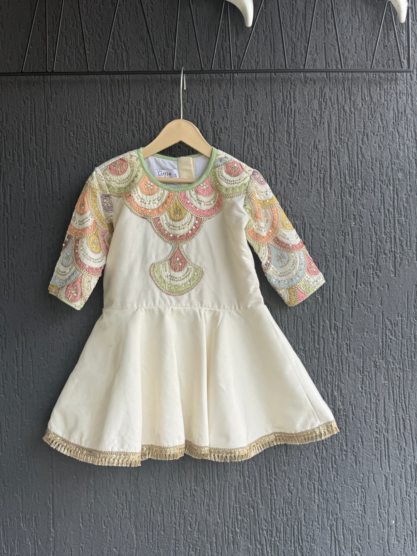 Offwhite Embroidery Peplum lehenga  set
