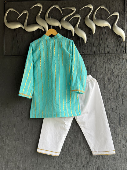 Anchor thread Blue kurta set