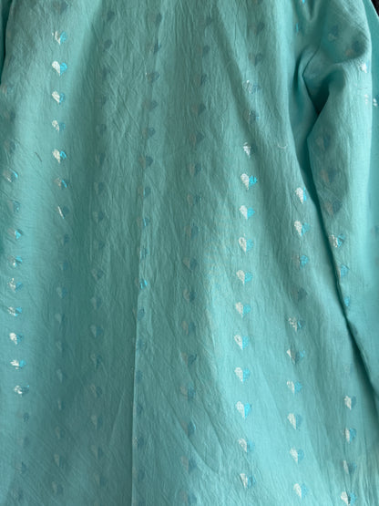 Anchor thread sky blue kurta set