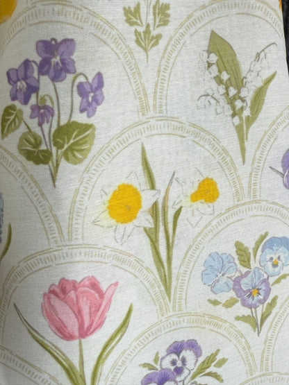 off white floral hand paint print kurta set