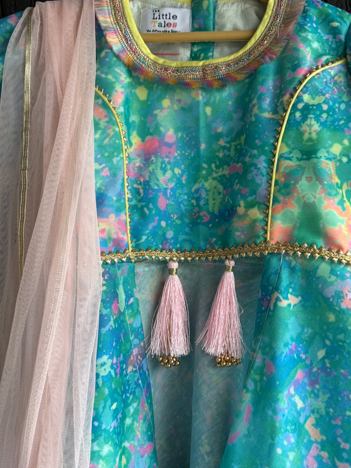 Blue Holi Print kurta set