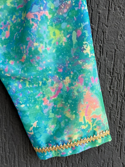 Blue Holi Print kurta set