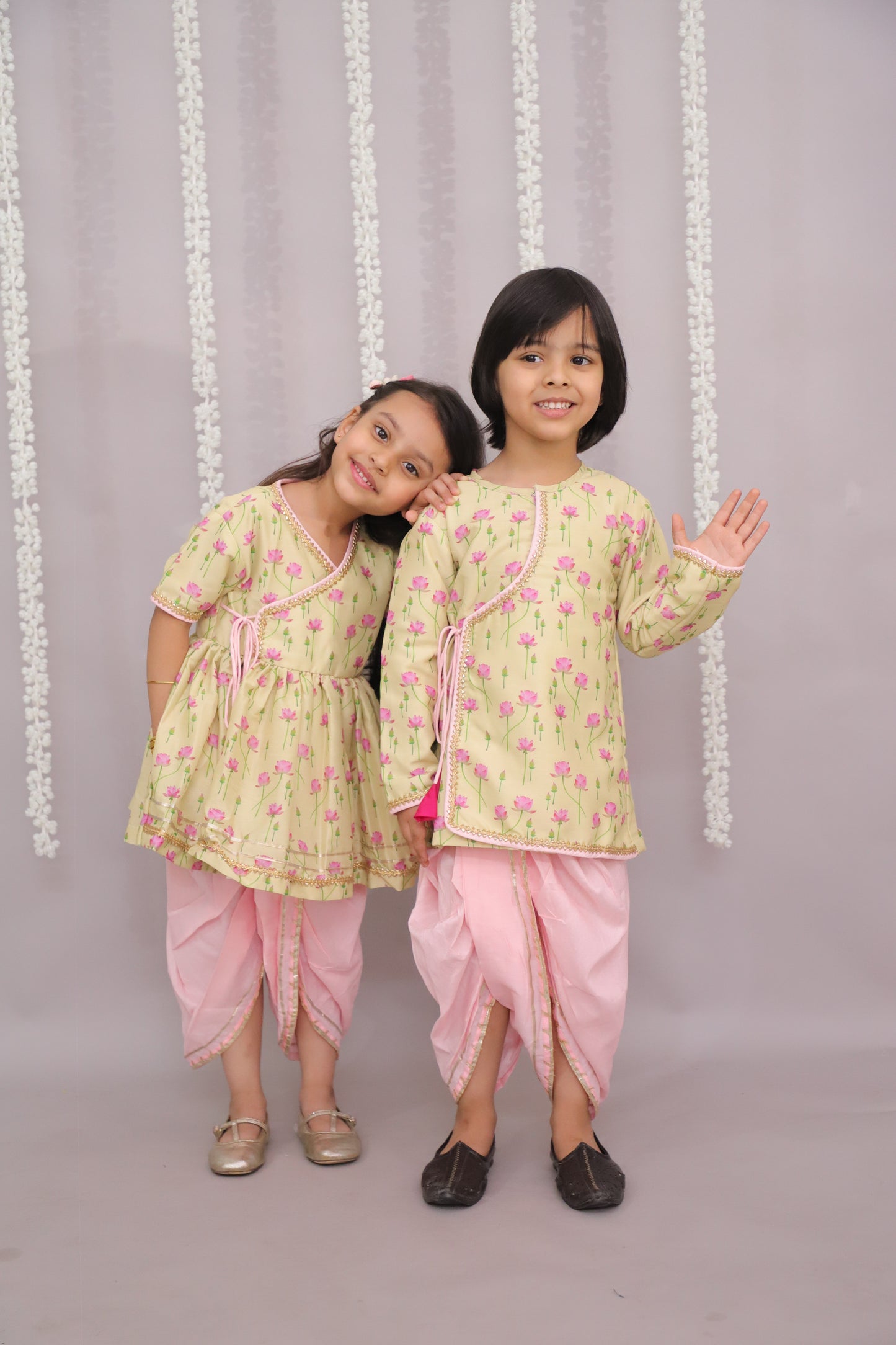 lotus print angrakha set (Sale)
