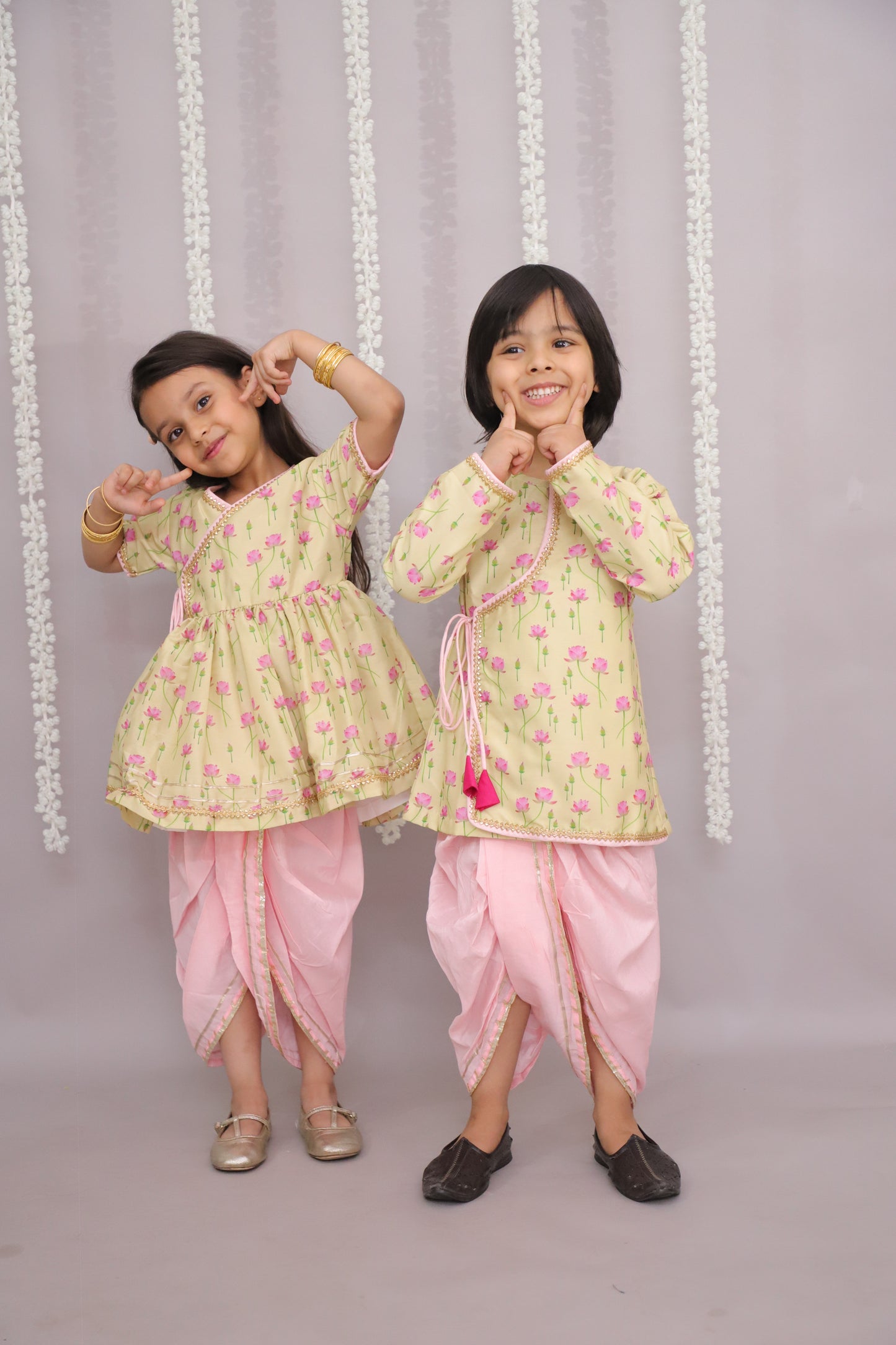 lotus print angrakha set (Sale)