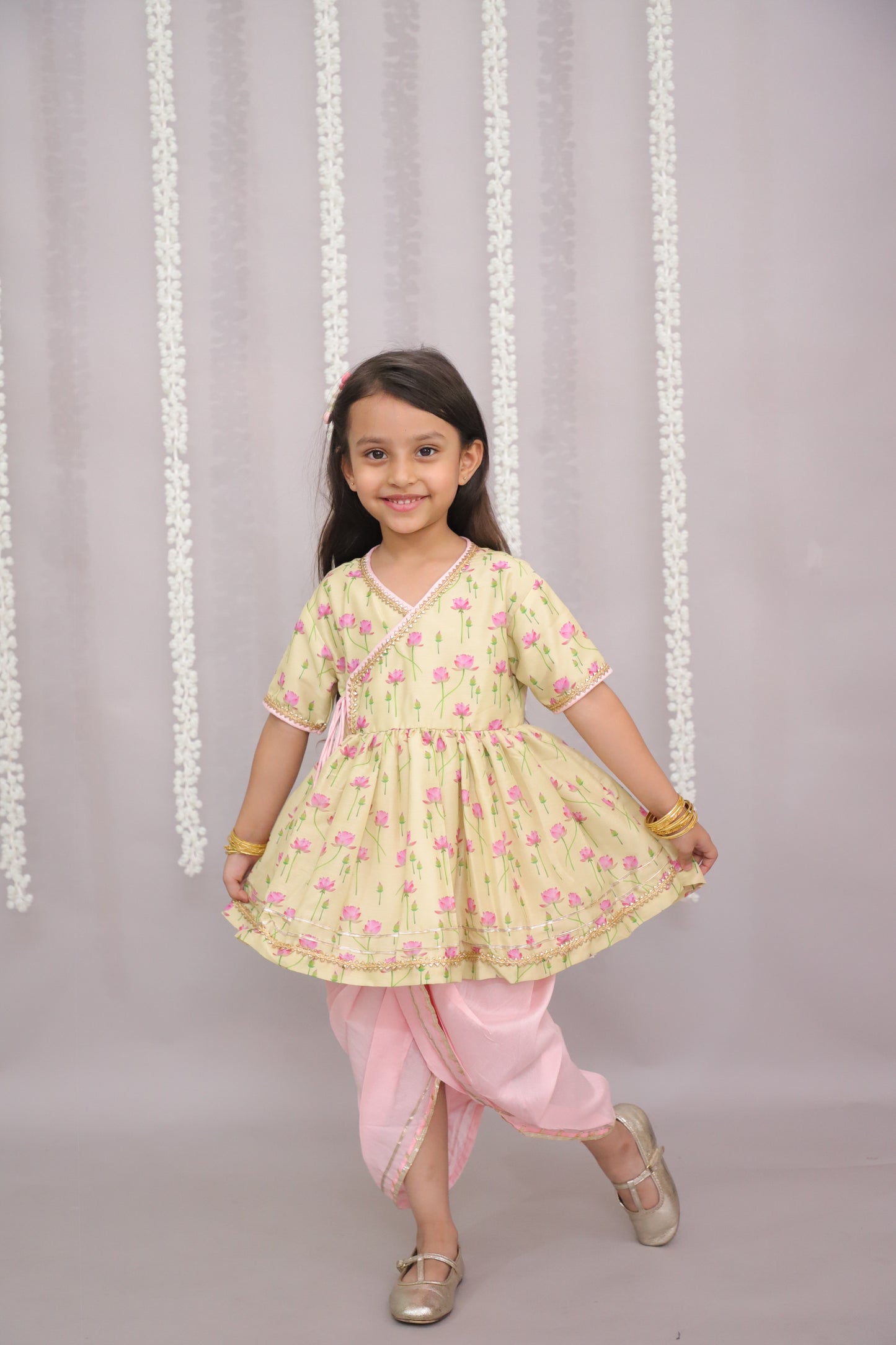 lotus print angrakha set (Sale)
