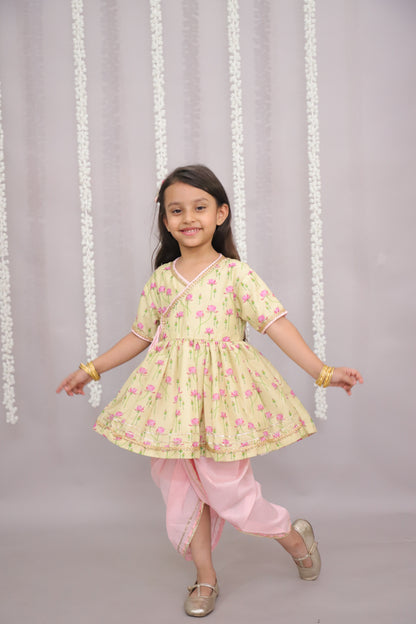 lotus print angrakha set (Sale)