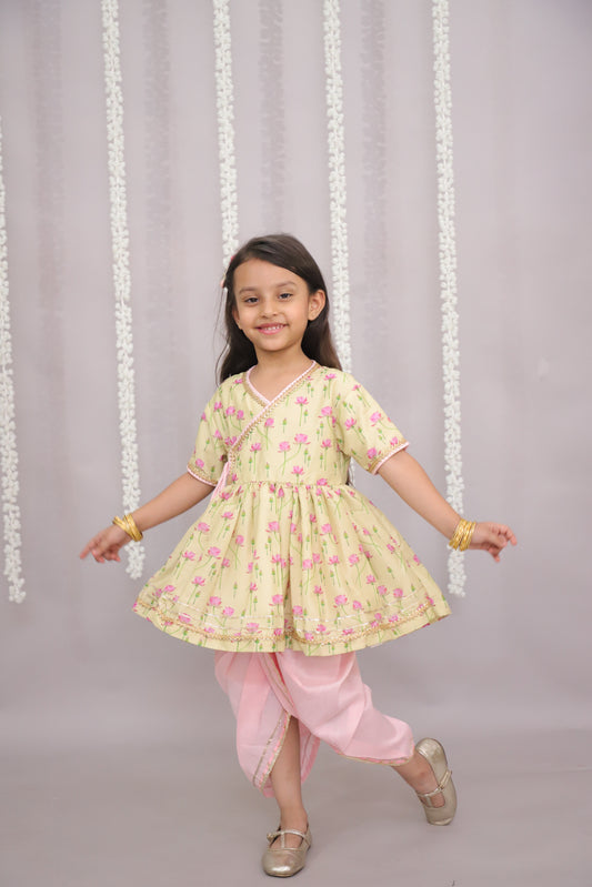 lotus print angrakha set