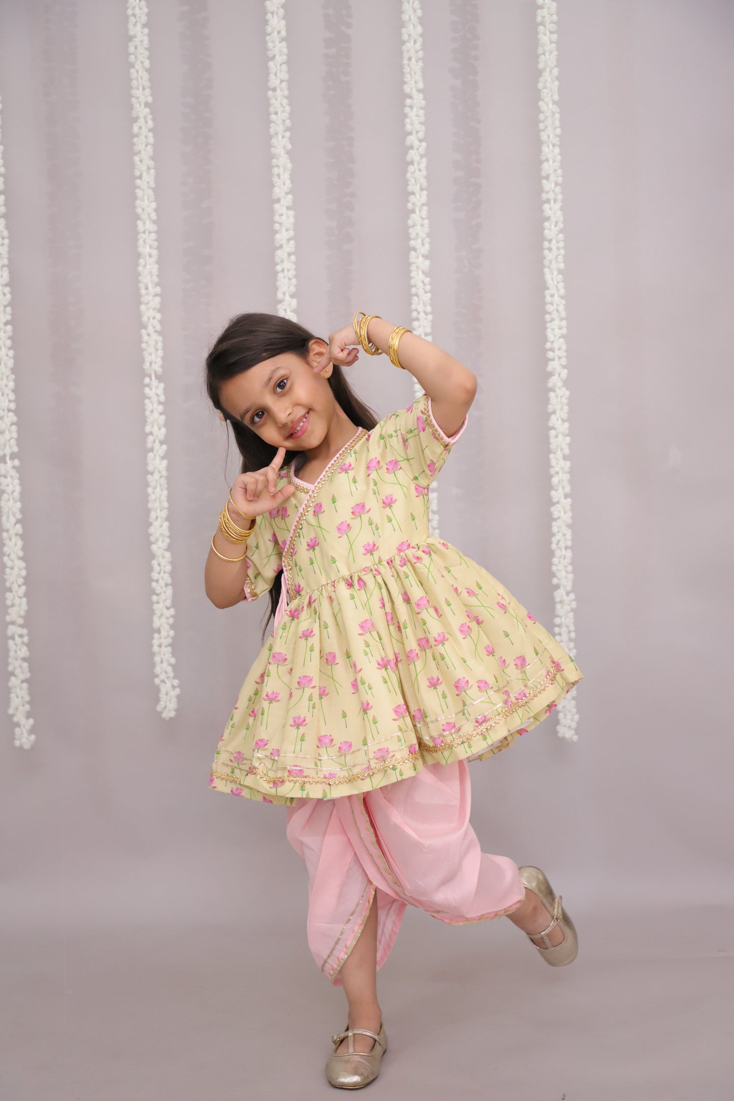 lotus print angrakha set (Sale)