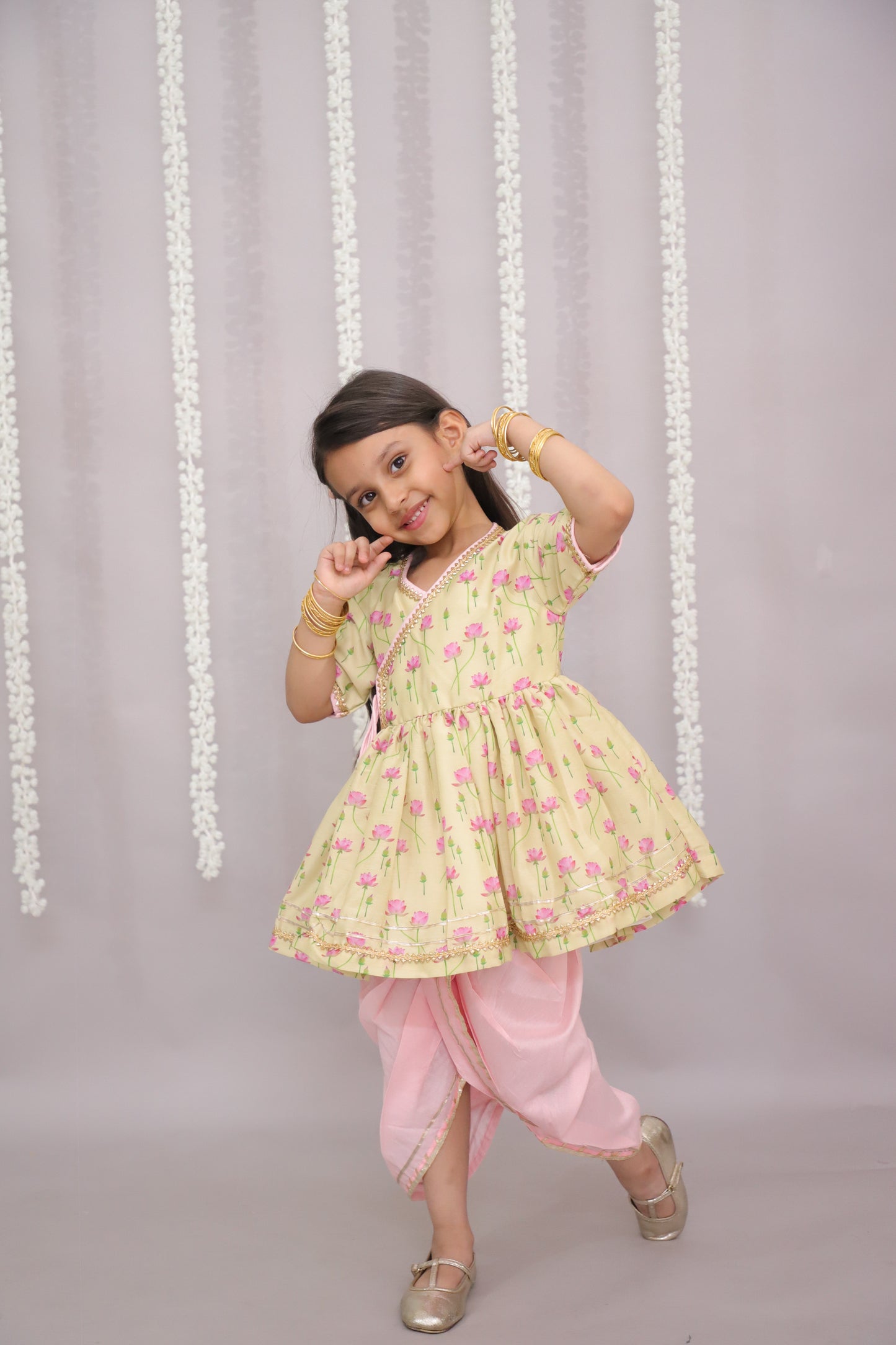 lotus print angrakha set (Sale)