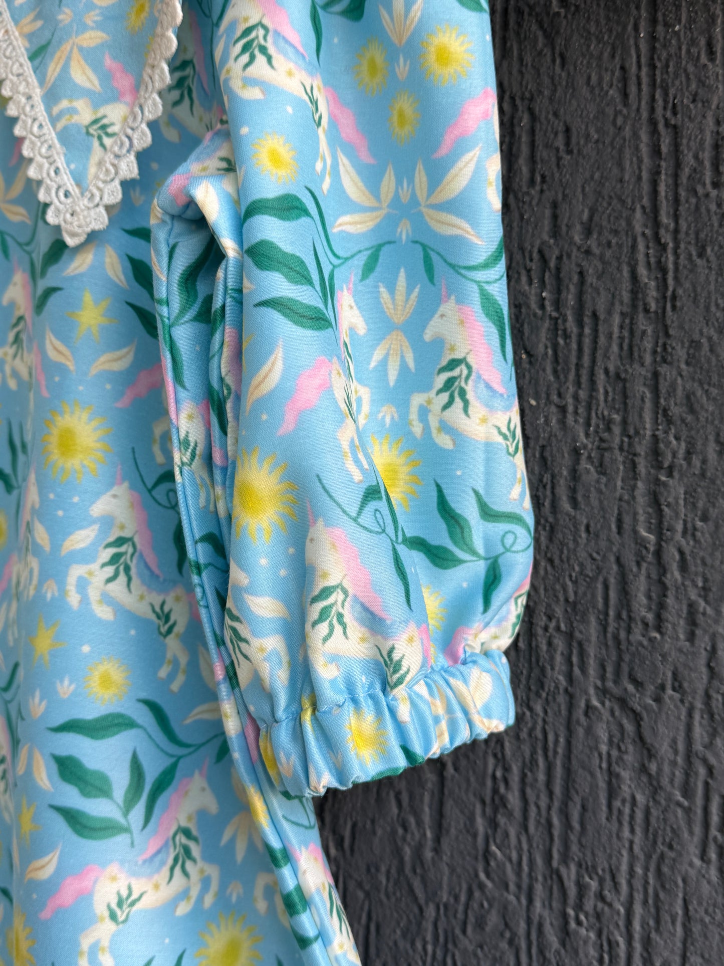 Quirky horse printed collared kurta set