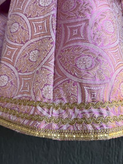 Lavendar Brocade lehnga set