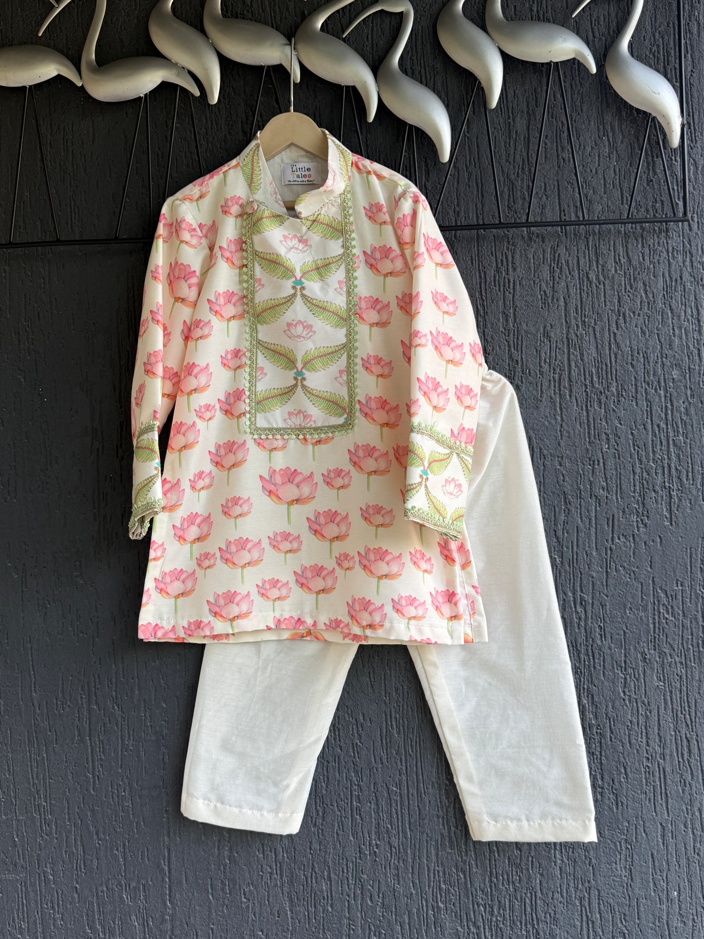 Lotus Printed Kurta with bottoms