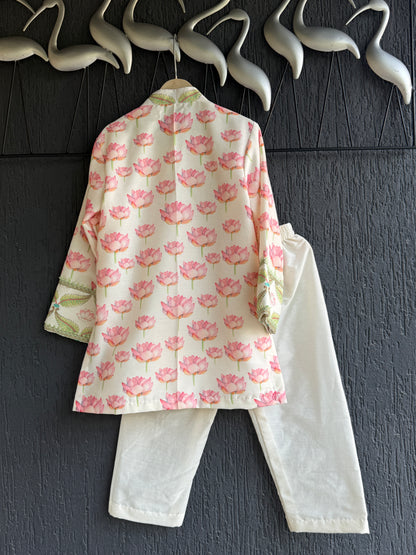 Lotus Printed Kurta with bottoms