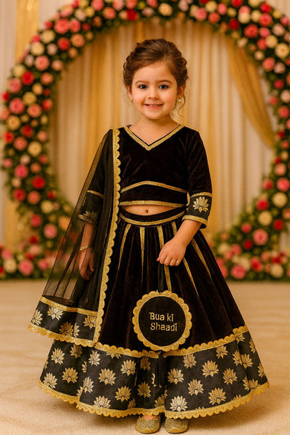 Black Velvet Lehnga (Bua Ki Shaadi )