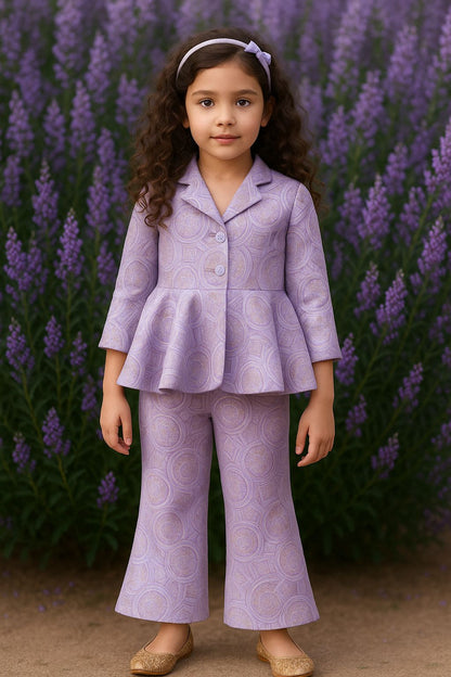 Lavendar Brocade Cord set