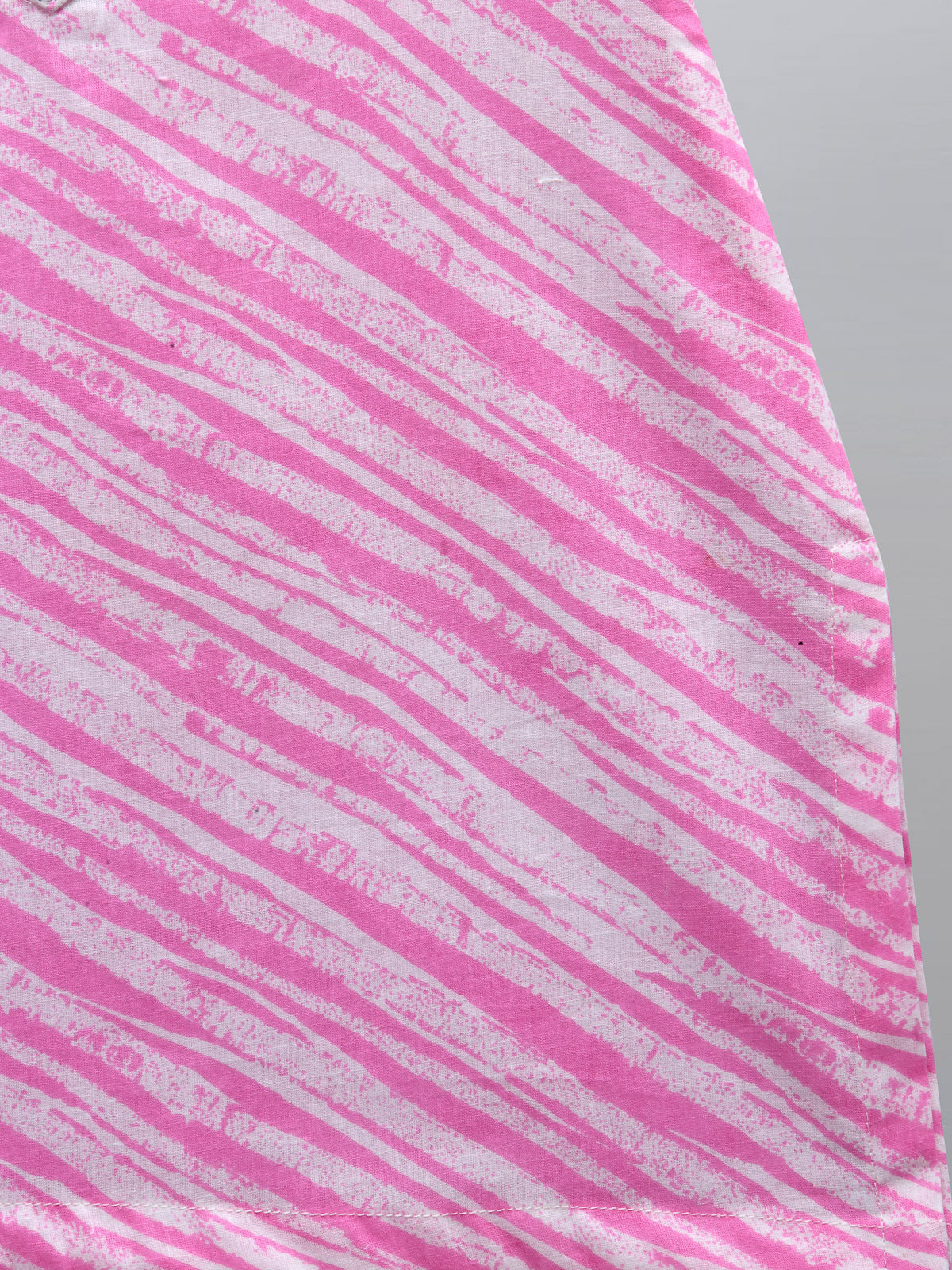 Light Pink Printed Kurta with Pyjama