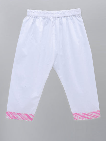 Light Pink Printed Kurta with Pyjama