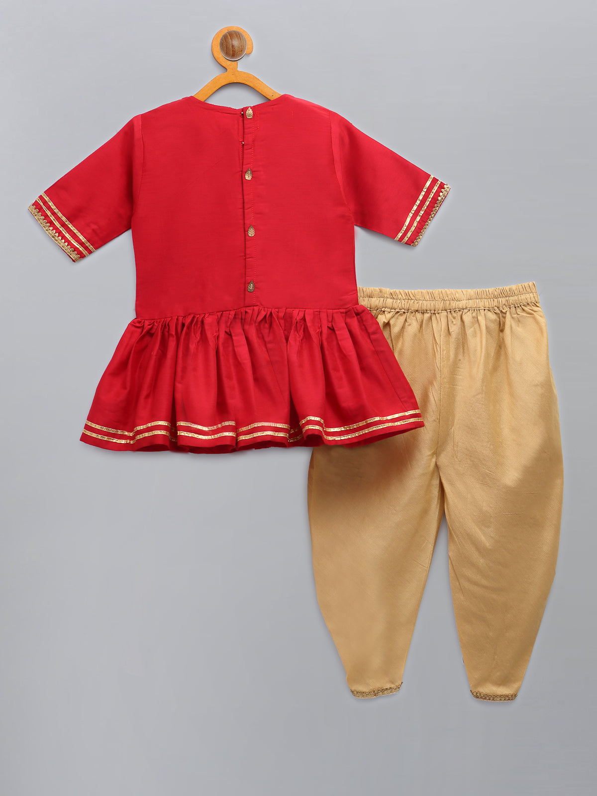 Thread of Love peplum kurta with Dhoti set